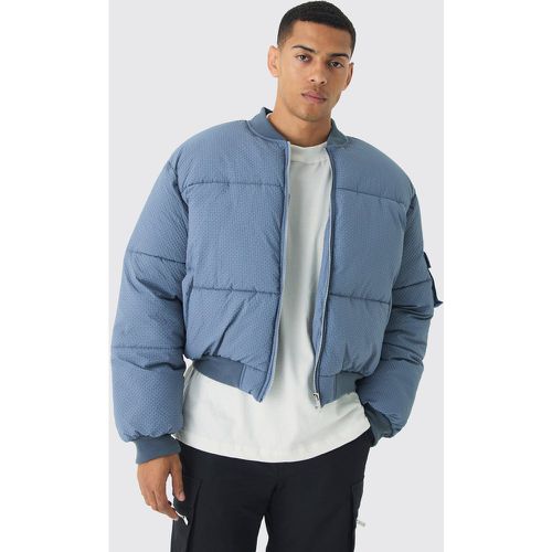 Bomber très matelassé en ardoise homme - XL - Boohooman - Modalova