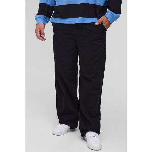 Grande taille - Pantalon chino large en maille côtelée - 38 - Boohooman - Modalova