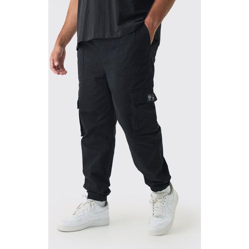 Grande taille - Jogging cargo à taille élastiquée - XXXL - Boohooman - Modalova