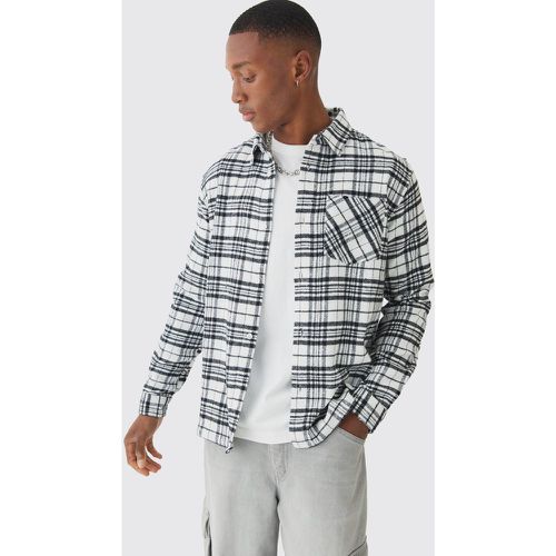 Chemise à carreaux et manches longues - XL - Boohooman - Modalova