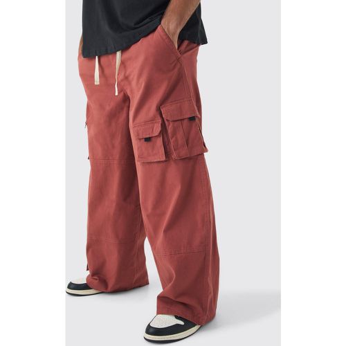 Grande taille - Pantalon cargo baggy à poches multiples - XXXL - Boohooman - Modalova