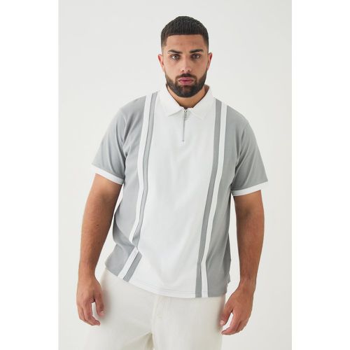 Grande taille - Polo cintré à empiècements - XXL - Boohooman - Modalova