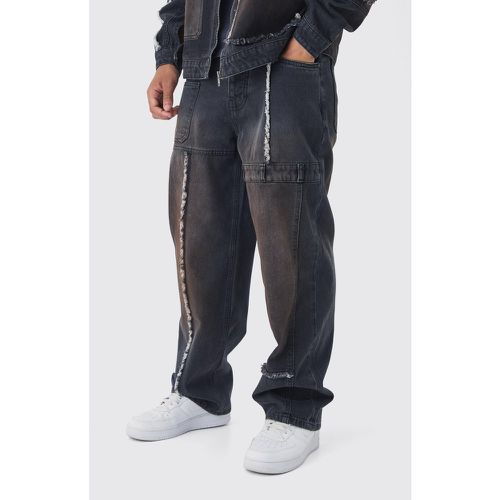 Jean charpentier baggy délavé - 28R - Boohooman - Modalova