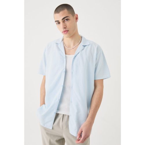 Chemise en lin à manches courtes - S - Boohooman - Modalova