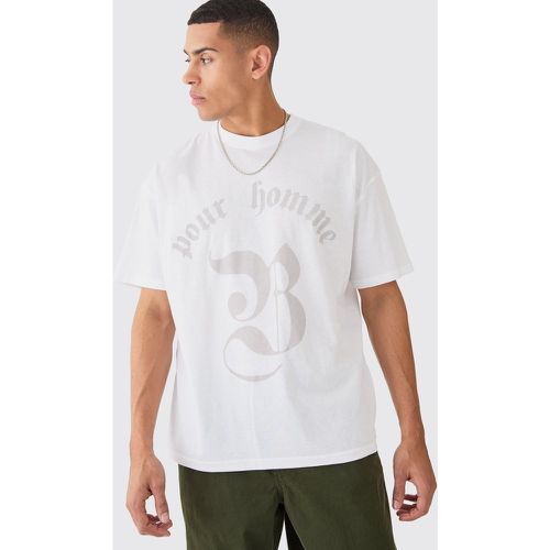 T-shirt oversize imprimé - S - Boohooman - Modalova