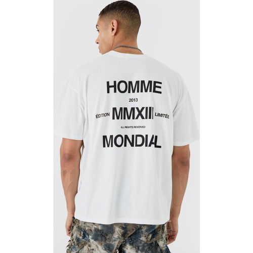 T-shirt oversize Official - L - Boohooman - Modalova