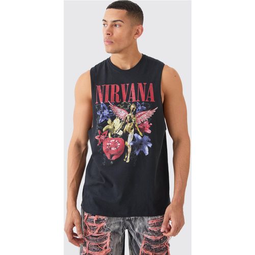 T-shirt sans manches oversize Nirvana - M - Boohooman - Modalova