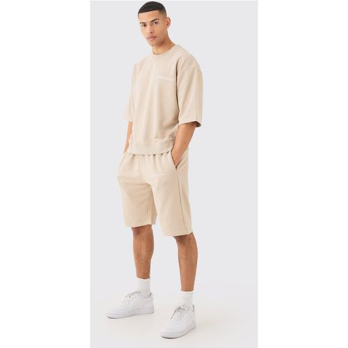 Survêtement oversize à manches 3/4 - S - Boohooman - Modalova