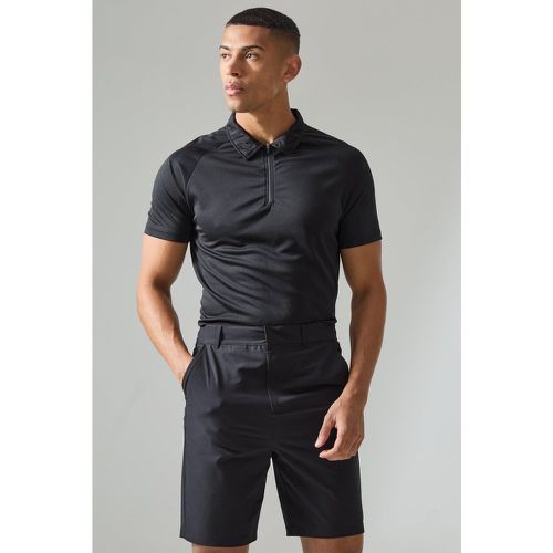 Polo de golf zippé - MAN Active - L - Boohooman - Modalova