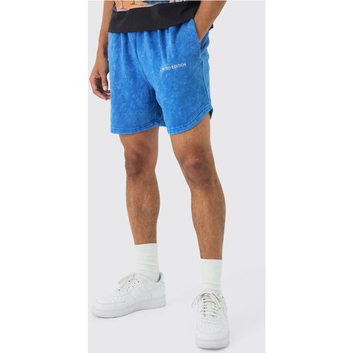 Short de volley large délavé - XL - Boohooman - Modalova