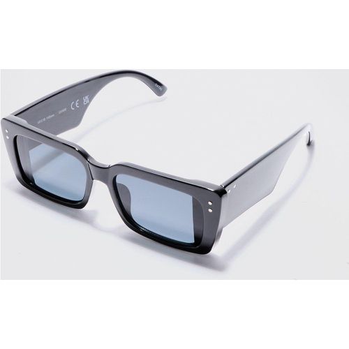 Lunettes de soleil rectangulaires en plastique - ONE SIZE - Boohooman - Modalova