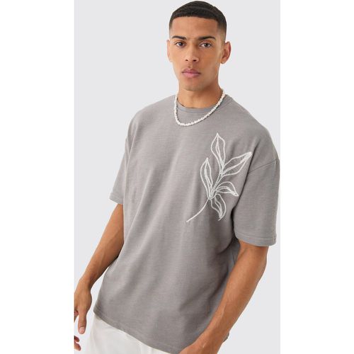 T-shirt oversize à broderie - S - Boohooman - Modalova