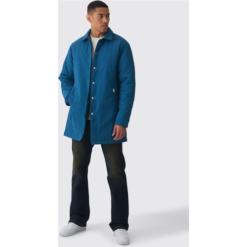 Imperméable long texturé - MAN - S - Boohooman - Modalova