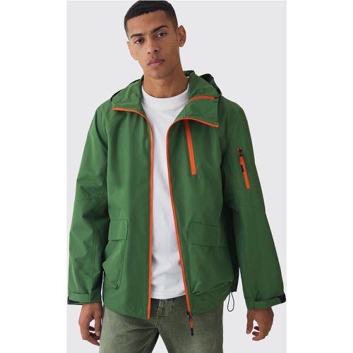 Coupe-vent zippé à capuche homme - L - Boohooman - Modalova