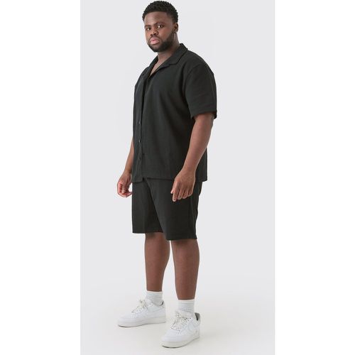 Grande taille - Ensemble avec chemise à manches courtes et short homme - XXXL - Boohooman - Modalova