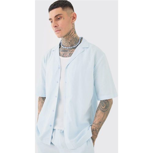 Tall - Chemise en lin clair - L - Boohooman - Modalova