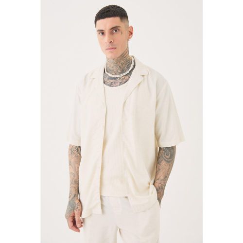 Tall - Chemise en lin effet naturel - S - Boohooman - Modalova