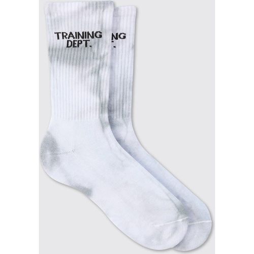 Chaussettes de sport tie dye à slogan - MAN Active - ONE SIZE - Boohooman - Modalova