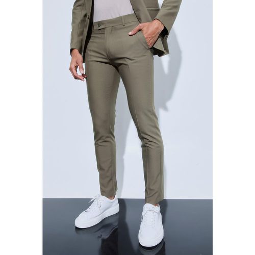 Skinny Fit Cropped Suit Trousers - Boohooman - Modalova