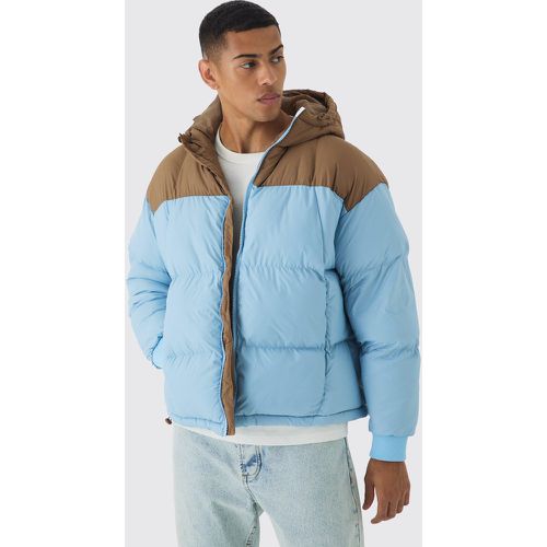 Doudoune oversize matelassée en clair - S - Boohooman - Modalova