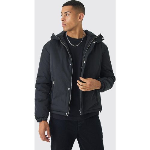 Parka mi-longue à capuche matelassée homme - S - Boohooman - Modalova