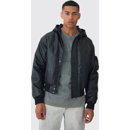 Bomber matelassé à capuche homme - S - Boohooman - Modalova