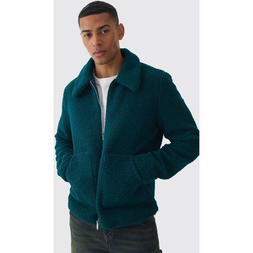 Veste Harrington en polaire - S - Boohooman - Modalova