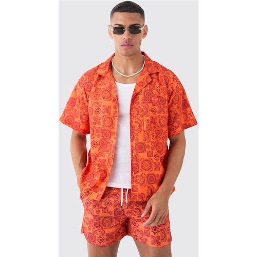 Ensemble avec chemise et short de bain - S - Boohooman - Modalova