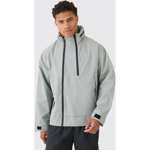 Coupe-vent oversize zippé - MAN homme - S - Boohooman - Modalova