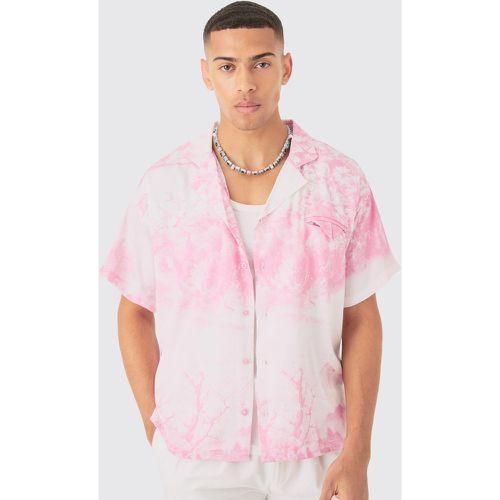 Chemise oversize fleurie à manches courtes - L - Boohooman - Modalova