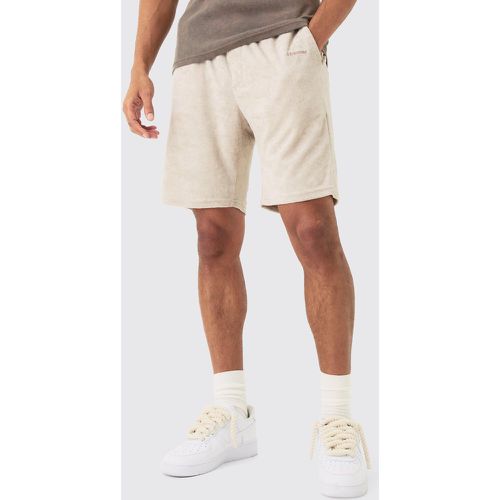 Loose Fit Mid Towelling Homme Shorts homme - Boohooman - Modalova