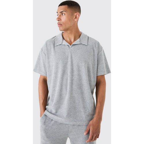 Polo oversize en tissu éponge - S - Boohooman - Modalova