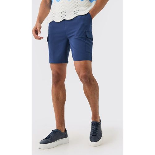 Short cargo skinny à taille élastiquée - L - Boohooman - Modalova