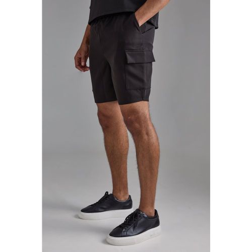 Short cargo skinny à taille élastiquée - M - Boohooman - Modalova