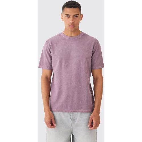 T-shirt délavé texturé - S - Boohooman - Modalova