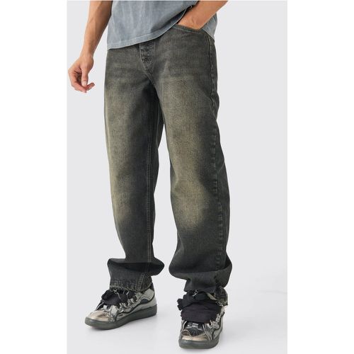 Jean baggy à ourlets larges en - 28R - Boohooman - Modalova