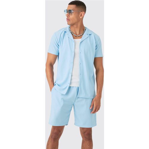 Ensemble côtelé à manches courtes et short - L - Boohooman - Modalova