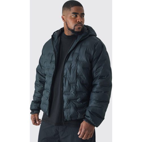 Grande taille - Veste matelassée à capuche en - XXXL - Boohooman - Modalova