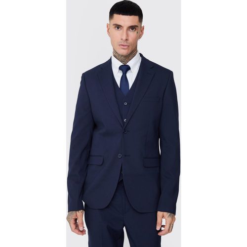 Tall - Veste de costume cintrée marine - 36 - Boohooman - Modalova