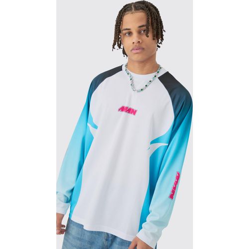 Top de sport oversize imprimé à manches longues - L - Boohooman - Modalova