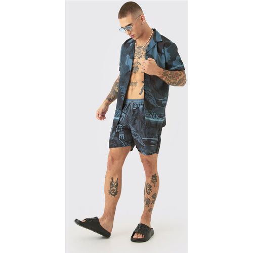 Ensemble avec chemise et short de bain - M - Boohooman - Modalova