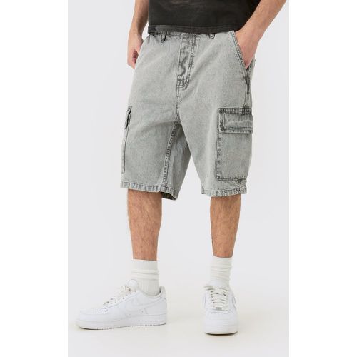 Bermuda cargo en jean - XL - Boohooman - Modalova