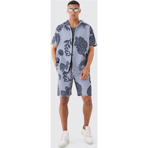 Ensemble oversize plissé à imprimé cachemire - L - Boohooman - Modalova