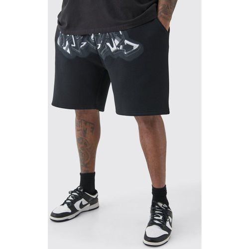 Grande taille - Short large à imprimé graffiti - Official - XXXL - Boohooman - Modalova