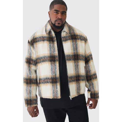 Grande taille - Veste Harrington oversize à carreaux - XXL - Boohooman - Modalova