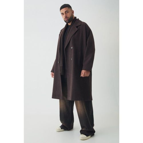 Grande taille - Manteau oversize à chevrons - XXXL - Boohooman - Modalova