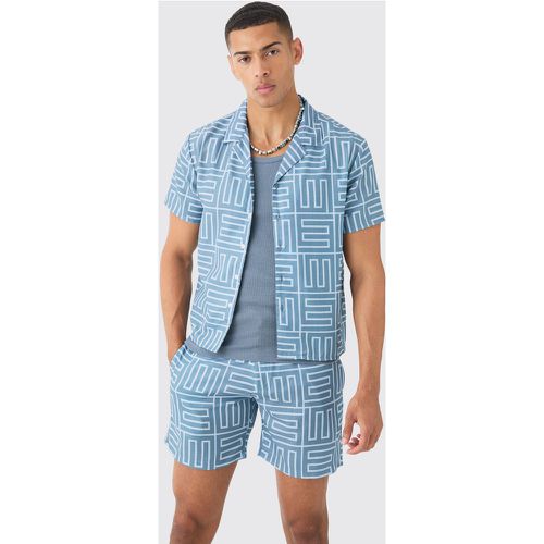 Ensemble avec chemise oversize et short - L - Boohooman - Modalova