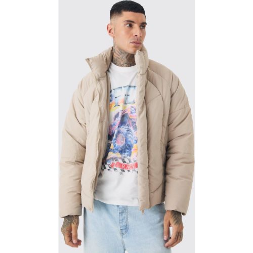 Tall - Doudoune matelassée à col cheminée - S - Boohooman - Modalova