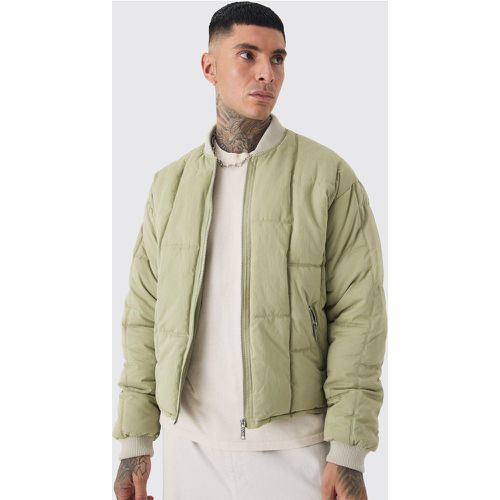 Tall - Bomber oversize matelassé homme - S - Boohooman - Modalova