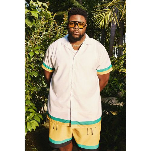 Grande taille - Ensemble avec chemise et short de bain homme - XXXL - Boohooman - Modalova